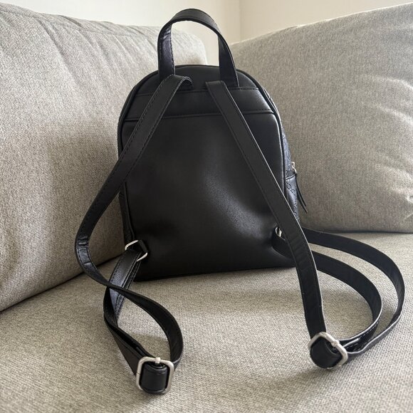 Nine West Logo Embossed Mini Backpack Purse - Picture 3 of 5